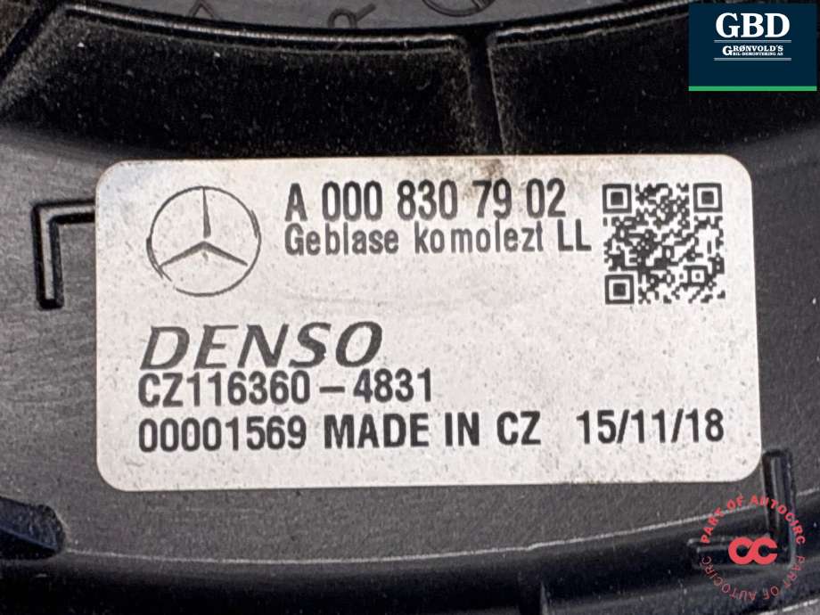 Varmeapparat motor til Mercedes Sprinter 2018-->> (907/910) (907/910) (A 000 830 79 02|)