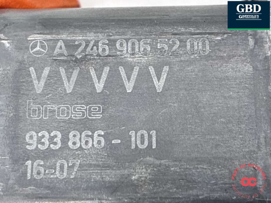 Ruteheis, kun motor, høyre foran til Mercedes B-Klasse, electric drive 2014-2018 (W242) (W242) (A 246 906 52 00|0 130 822 691|)