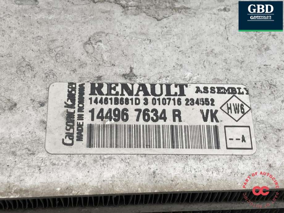 Intercooler til Dacia Duster 2010-2017 (Type I) (144967634R|)