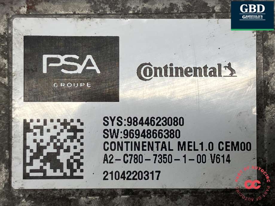 Inverter elbil til Toyota Proace 2016-->> (Type II)  (9844623080|9694866380|2104220317)