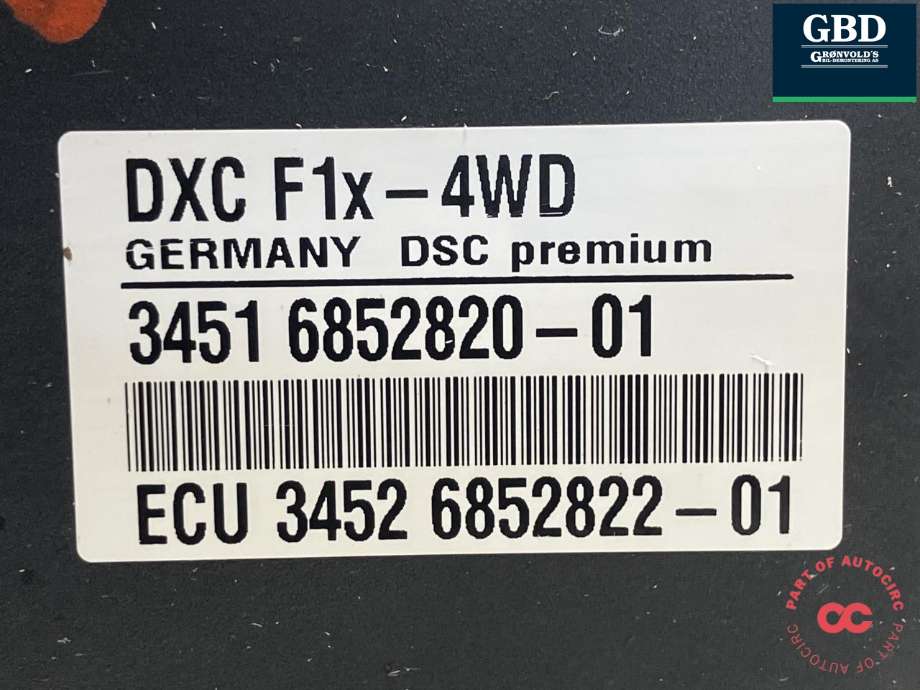 ABS sentral til BMW 5-Serie 2010-2017 (F10/F11) (F10/F11) (34 51 6 852 821|34 51 6 852 820|0 265 250 546)