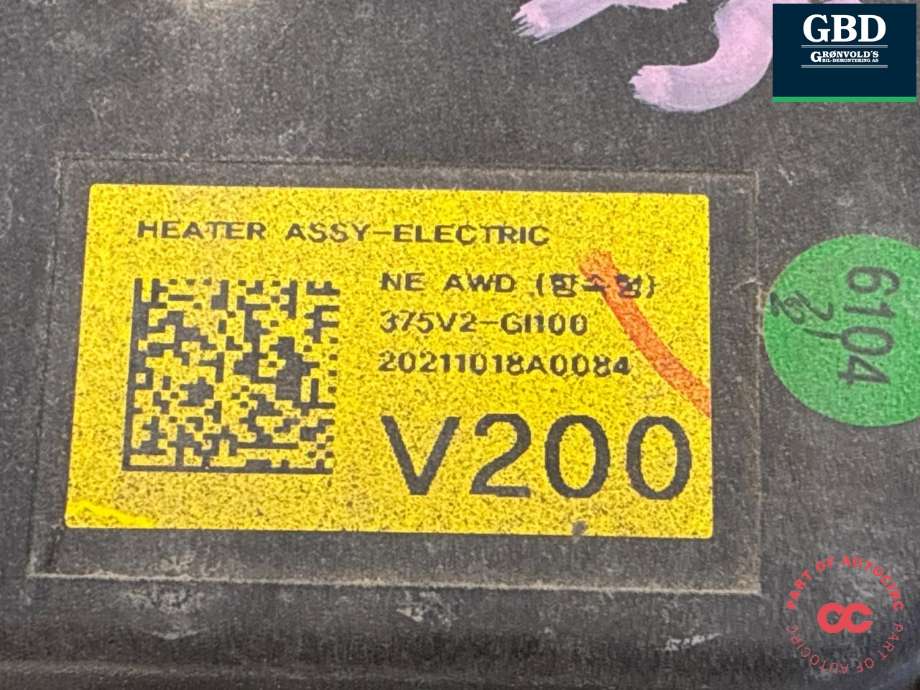 Motorvarmer elektrisk til Hyundai Ioniq 5 2021-->> (375V2GI1 00|)