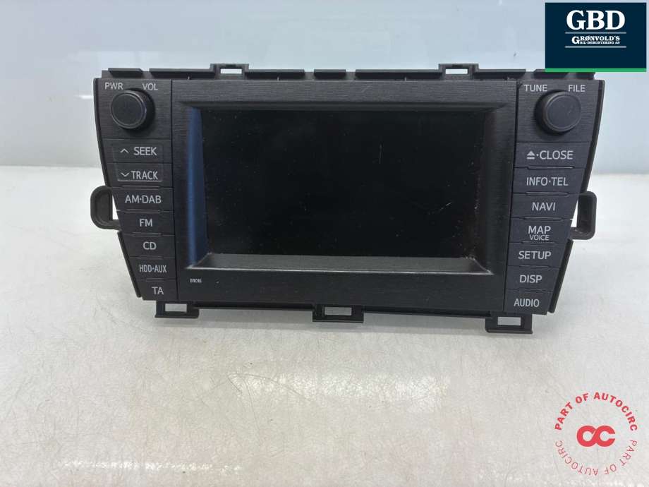 Bilstereo navigasjon til Toyota Prius, 2009-2016 (Type III) (COMBI) (COMBI) (8612047331)