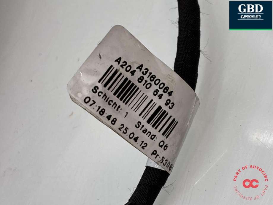 Speil høyre til Mercedes C-Klasse 2011-2014 (Fase 2) (W204) (W204) (A 204 810 18 76|A 204 810 64 93|)