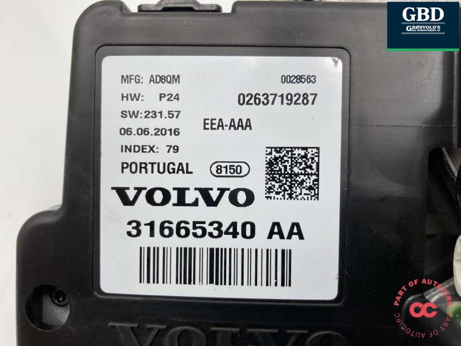 Instrumentpanel til Volvo XC90 2015-2025 (Type II)  (36051308|31665340 AA|)