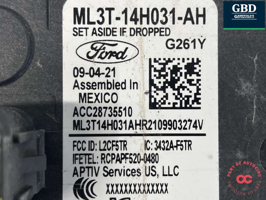 Sensor blindsone til Ford Mustang Mach-e 2020-->>  (2657693|ML3T-14H031-AK|)