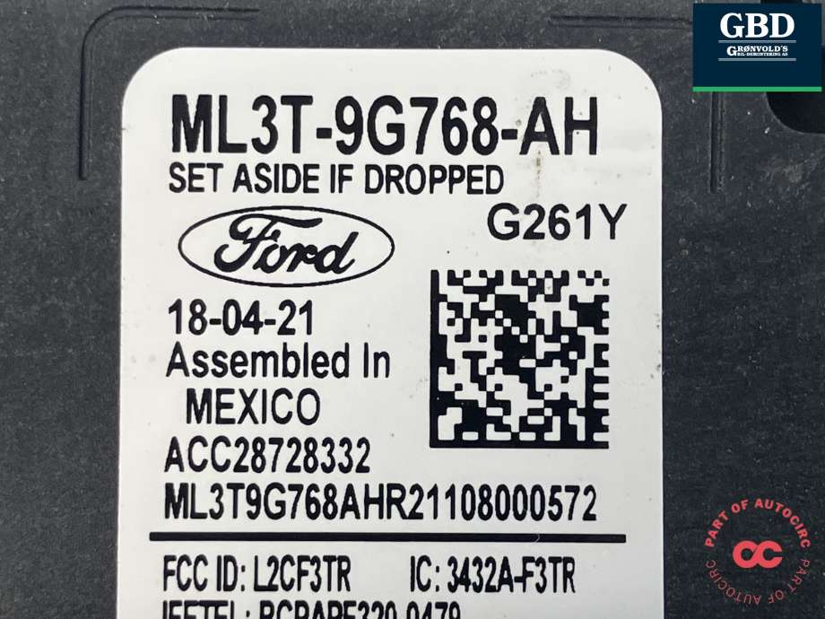 Sensor radar til Ford Mustang Mach-e 2020-->>  (2598574|ML3T-9G768-AL|)