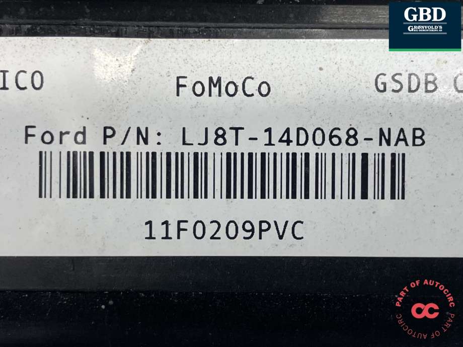 Sikringsboks motorrom til Ford Mustang Mach-e 2020-->>  (2615830|LJ8T-14D068-NAC|)