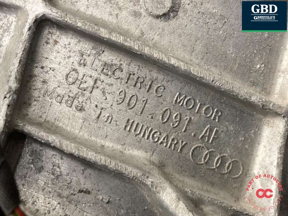 Motor elbil foran til Audi e-tron 2018-->>  (0EF 901 091 AF|0EF 901 126 BX|)