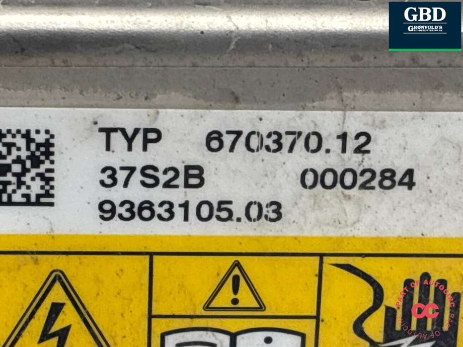 Batterivarmer/kjøl til BMW i3 2013-2022  (64 12 5 A66 202|64 12 9 873 690|670370.12)