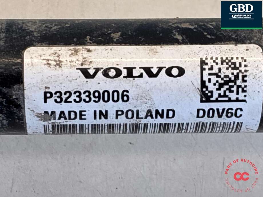 Drivaksel venstre bak, diesel/automat til Volvo V90 / V90 CC / S90 2016-->>  (36011619|32339006|)