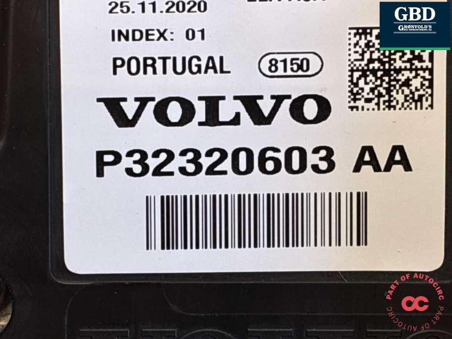Instrumentpanel til Volvo V90 / V90 CC / S90 2016-->>  (36051312|32320603|)