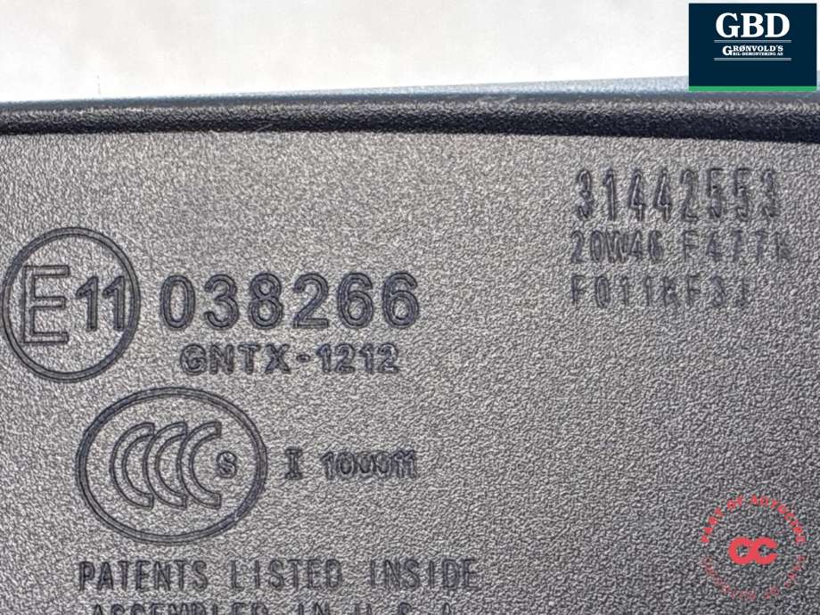 Speil innvendig til Volvo V90 / V90 CC / S90 2016-->>  (31442553|)