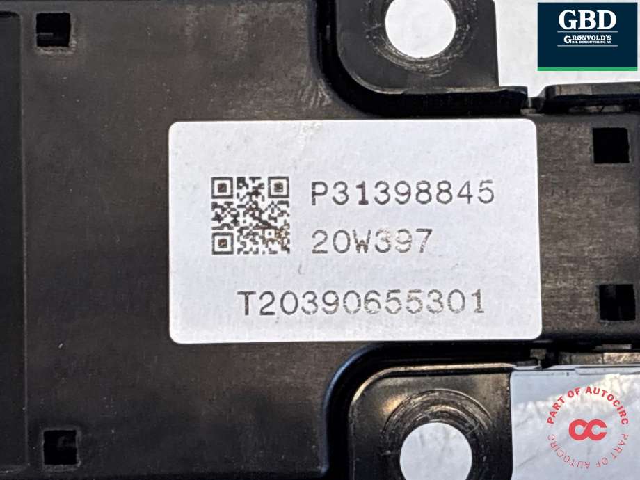 Varmeapparat betjening til Volvo V90 / V90 CC / S90 2016-->> (31398845|)