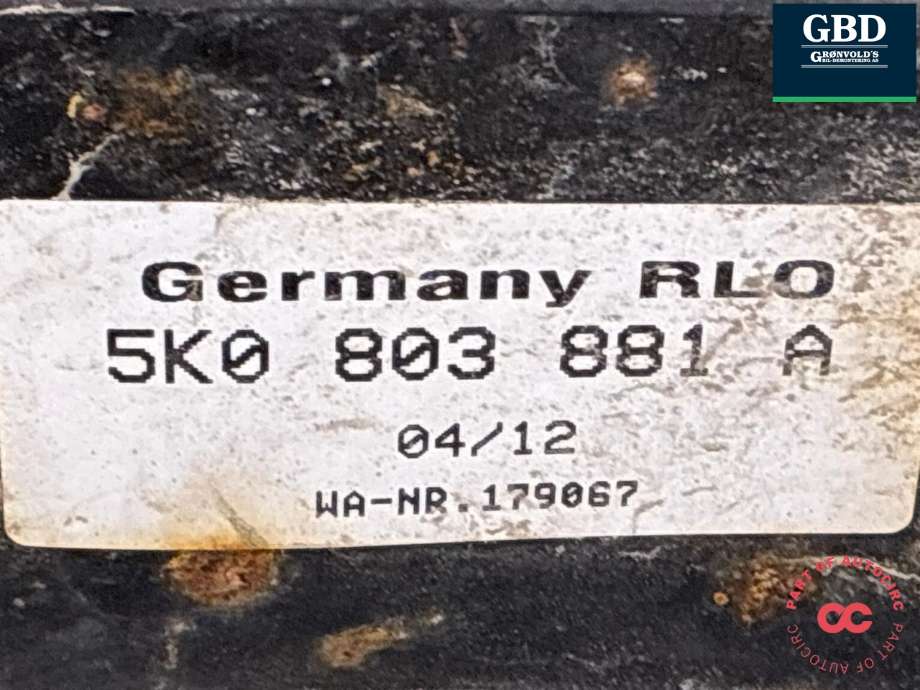 Hengerfeste til VW Golf VI 2008-2012 (5K0 092 155|5K0 803 881 A|)