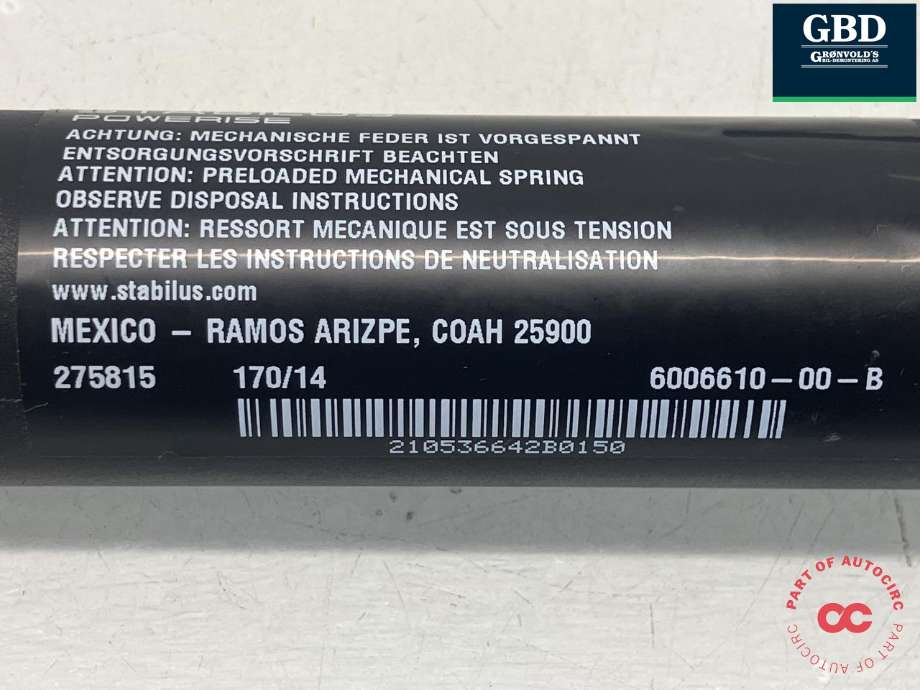 Baklukeåpner motor til Tesla Model S 2013-2016 (Fase 1) (6006610-00-B|6006610-00-C|)