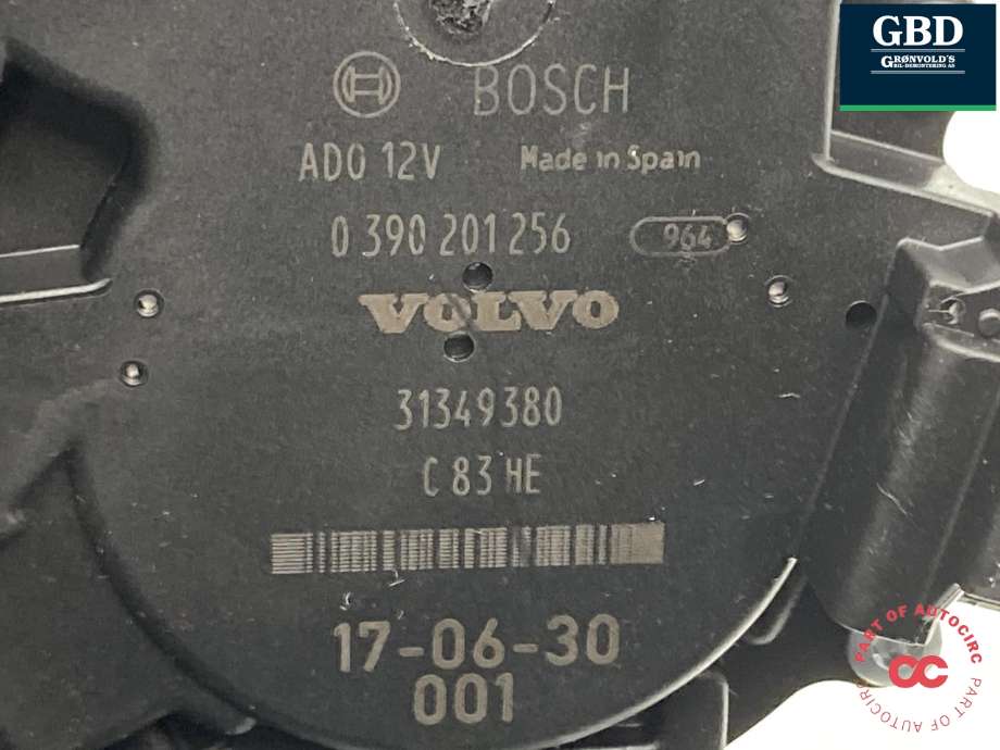 Viskermotor bakrute til Volvo V90 / V90 CC / S90 2016-->>  (31349380|)