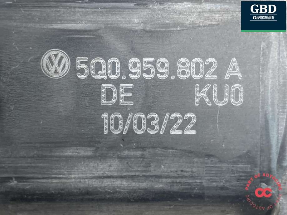 Ruteheis, kun motor, høyre bak til Škoda Superb 2015-->> (Type III)  (5Q0 959 802 A|)