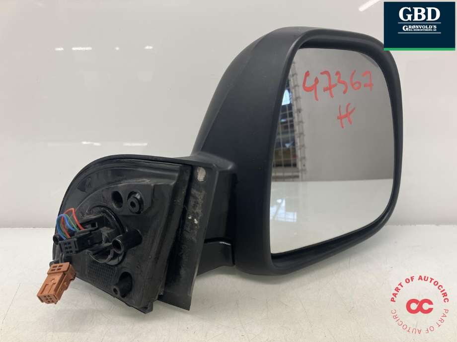 Speil høyre til Citroën Berlingo 2008-2015 (Type II, Fase 1)  (16 799 968 80|96 777 550 XT|232636104)