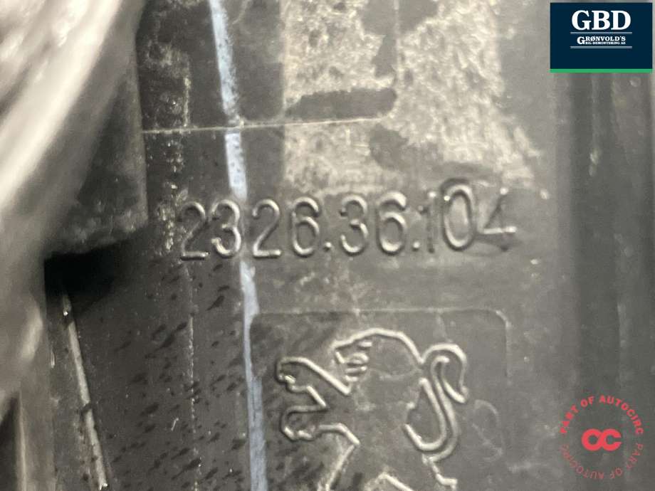 Speil høyre til Citroën Berlingo 2008-2015 (Type II, Fase 1)  (16 799 968 80|96 777 550 XT|232636104)