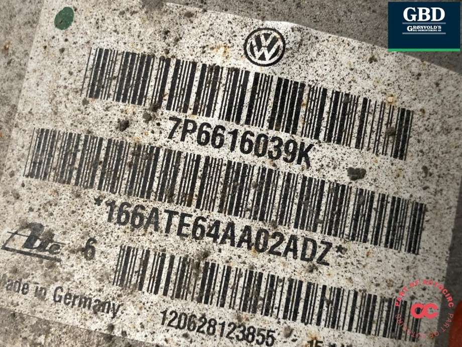 Fjær foran nivå luftpute/belg til VW Touareg 2010-2018 (Type II) (7P6 616 039 R|7P6 616 039 K|)