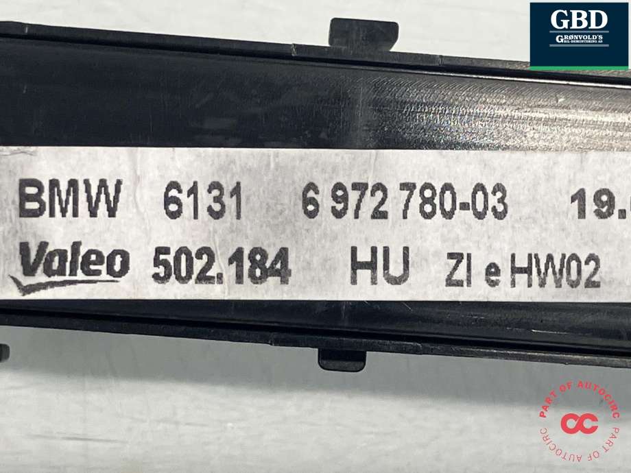 Bryter diverse til BMW X5 2007-2013 (E70) (E70) (VALEO|61 31 9 180 945|61 31 6 972 780|502.184)