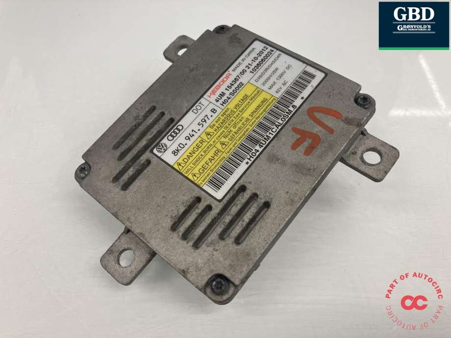 Styreenhet xenon/ballast til Audi Q5, 2012-2017 (Type I, Fase 2) (KEBODA|8K0 941 597 B)