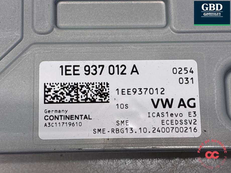 Styreenhet diverse til VW ID.3 2020-->> (1EE 937 012 A|)