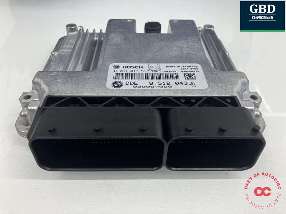 Styreenhet motor til BMW 3-Serie 2005-2011 (E90/E91/E92/E93) (E90/E91/E92/E93) (BOSCH|13 61 8 519 667|8 512 043|0 281 017 517)