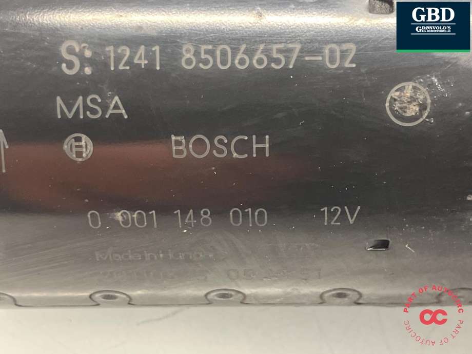 Starter diesel til BMW 3-Serie 2005-2011 (E90/E91/E92/E93) (E90/E91/E92/E93) (BOSCH|12 41 8 570 238|12 41 8 506 657|0 001 148 010)