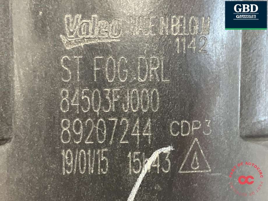 Tåkelykt høyre foran til Subaru Forester 2013-2019 (Type IV) (VALEO|84503FJ000|89207244|)