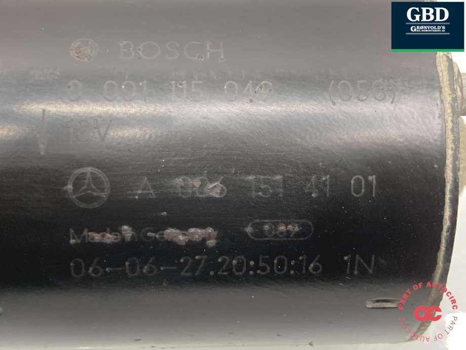Starter diesel til Mercedes ML 2005-2011 (W164) (W164) (A 006 151 61 01|A 006 151 41 01|)