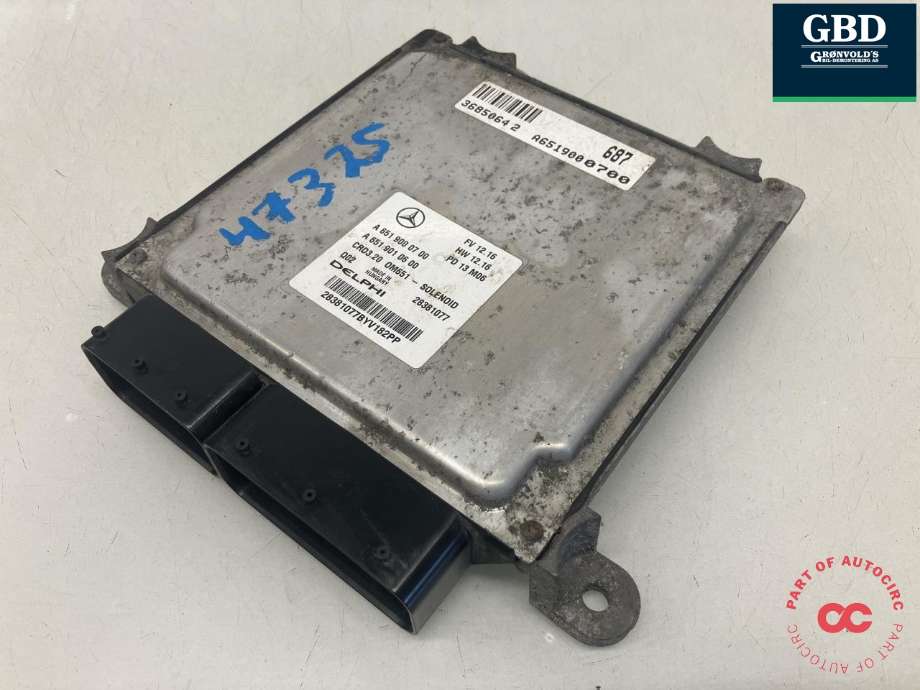 Styreenhet motor til Mercedes Sprinter 2013-2018 (Fase 2) (906) (906) (DELPHI|A 651 900 32 03|A 651 900 07 00|A 651 901 06 00| 28381077)