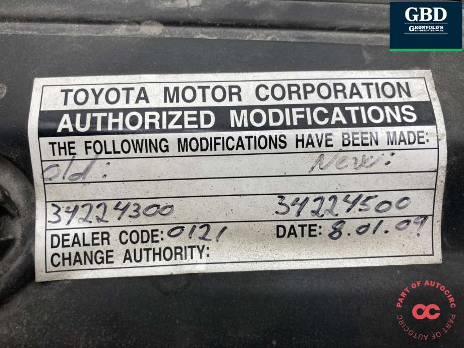 Styreenhet motor til Toyota RAV4 2006-2009 (Type III, Fase 1)  (8966142C02|8966142C00|)