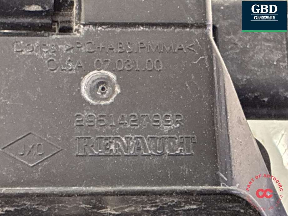 Batterilader inntak/luke til Renault Kangoo 2008-2021 (Type II)  (295142799R|)