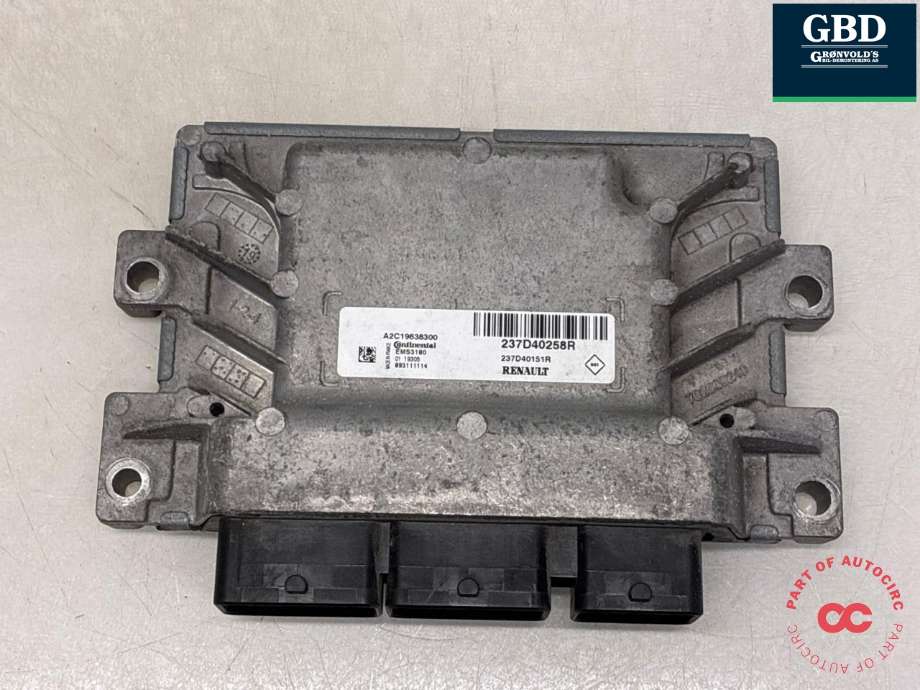 Styreenhet motor til Renault Kangoo, 2008-2021 (Type II)  (237D40258R)