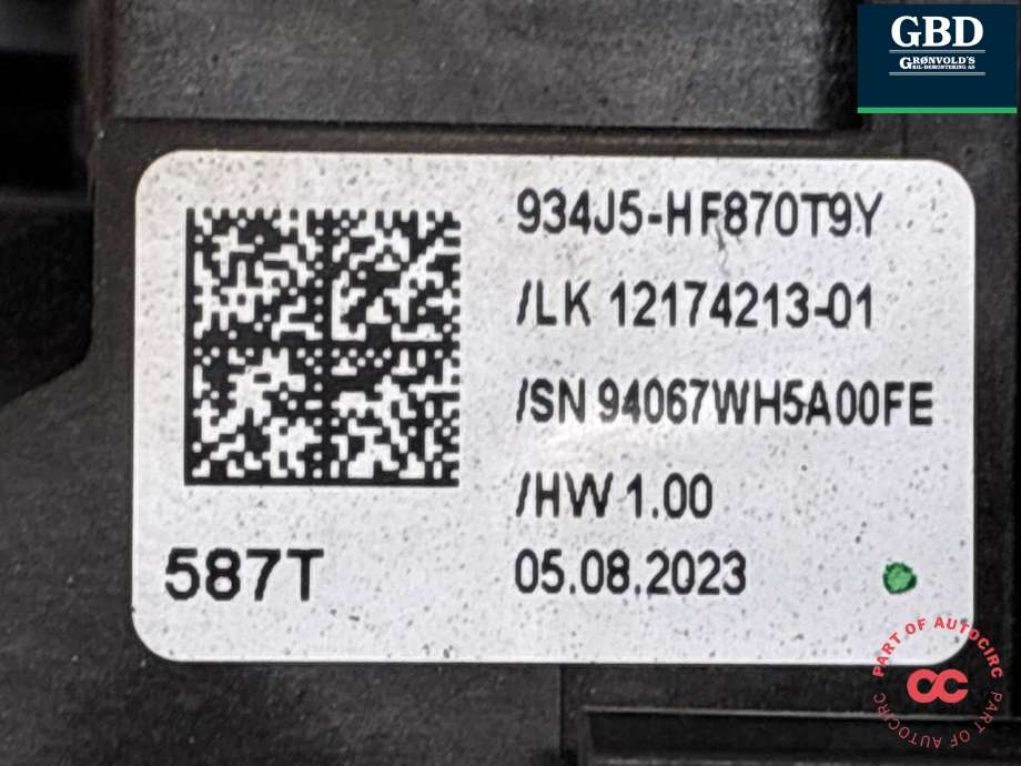 Bryter combi til Hyundai Kona 2024-->> (Type II)  (934J5-HF870T9Y|)