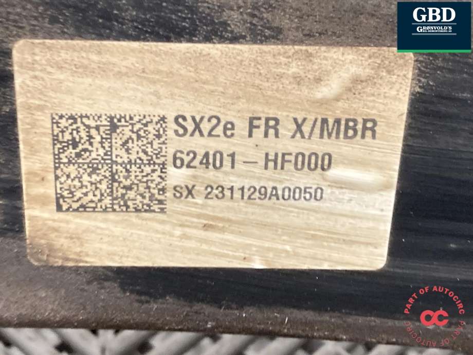 Travers foran hoved til Hyundai Kona 2024-->> (Type II) (62405-HF000|62401-HF000|)