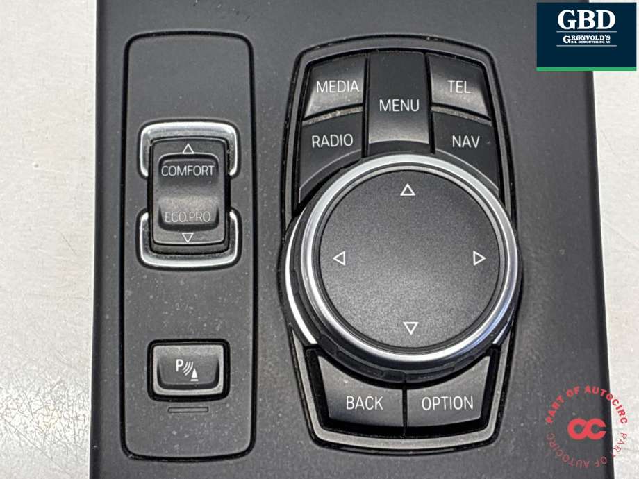 Bilstereo navigasjon betjeningspanel til BMW i3 2013-2022  (61 31 5 A0A 3F6|61 31 5 A0A 3F7|6582 9350723.02)