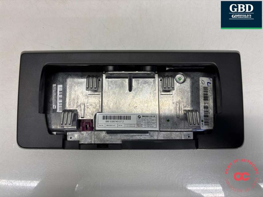 Bilstereo navigasjon skjerm til BMW i3 2013-2022  (65 50 9 306 743|9306743 07 2|)