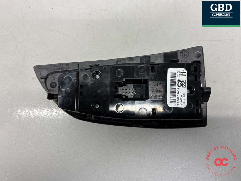 Bryter ruteheis førerdørspanel til BMW i3 2013-2022  (61 31 9 362 126|9226269-04|)