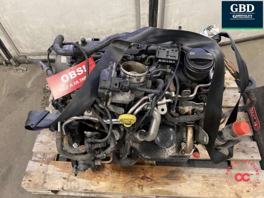 Motor diesel til VW Transporter / Caravelle 2009-2015 (Fase 2) (T5) (T5) (CFCA|03L 100 092 A|03L 100 092 AX)