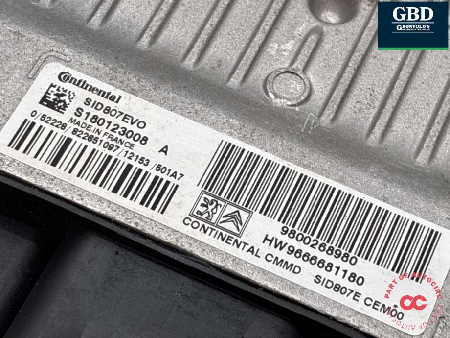 Styreenhet motor til Citroën DS4 2011-2017 (16 099 526 80|16 776 350 80|)