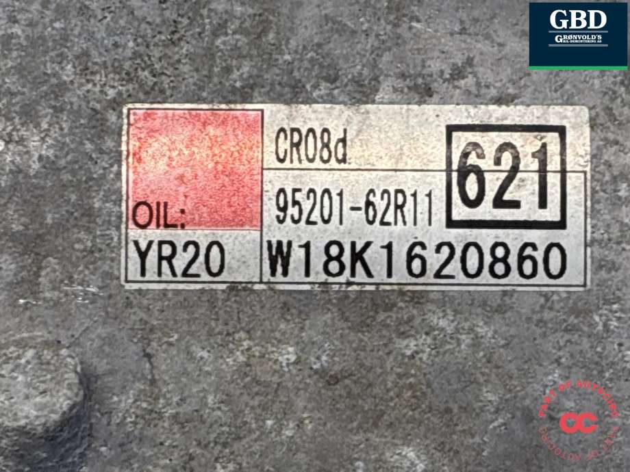 Aircondition kompressor til Suzuki Ignis 2016-->> (Type II) (95200-62R11-000|95201-62R11|)
