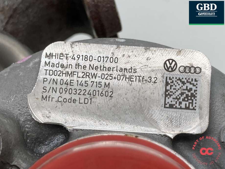 Turbo til Škoda Superb 2015-->> (Type III) (04E 145 715 P|04E 145 715 M|)