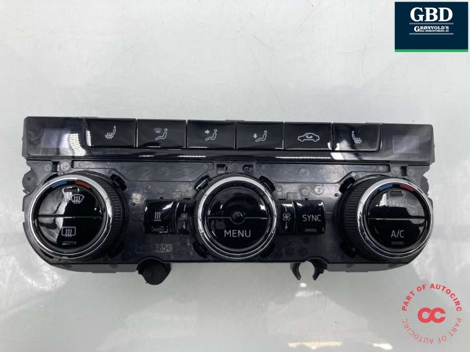 Varmeapparat betjening til Škoda Superb, 2015-->> (Type III)  (3V5 907 044 L  WHS)