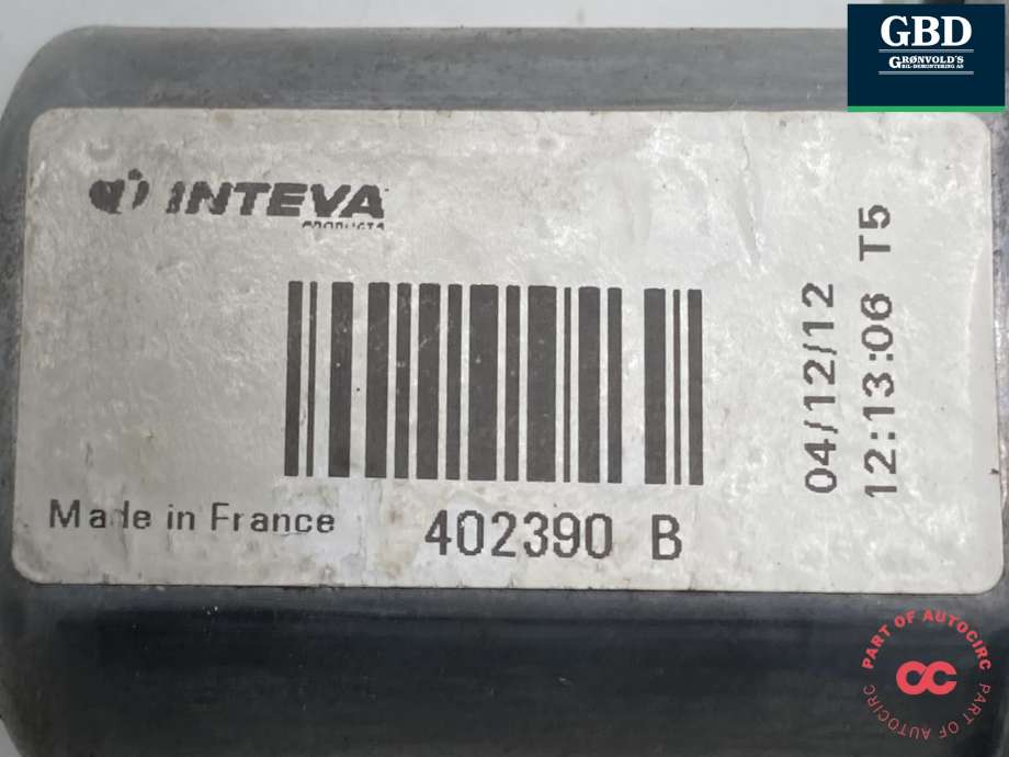 Ruteheis, kun motor, høyre foran til Kia Sportage 2010-2016 (Type III) (82460 3W000|402390 B|)