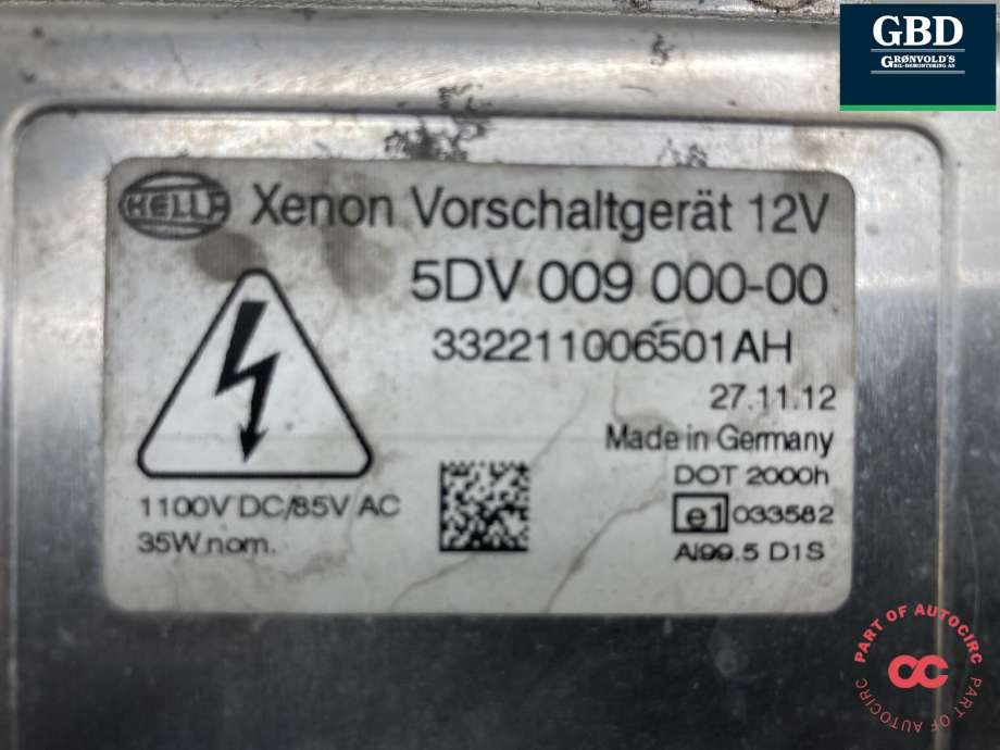 Styreenhet xenon/ballast til Kia Sportage 2010-2016 (Type III)  (92190 3L100|5DV 009 000-00|)