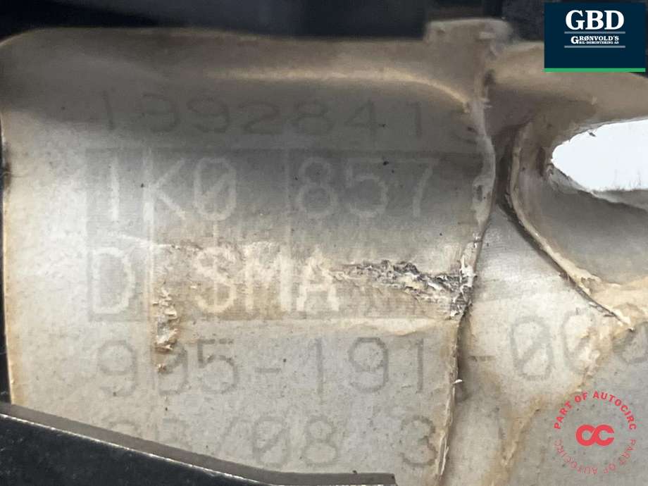 Speil innvendig til VW Tiguan 2007-2011 (Type I, Fase 1)  (1K0 857 511 E  9B9|1K0 857 511 B  SMA|)