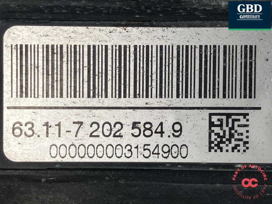 Frontlykt høyre xenon til BMW 3-Serie 2005-2011 (E90/E91/E92/E93) (E90/E91/E92/E93) (63 11 7 240 248|63 11 7 202 584|)